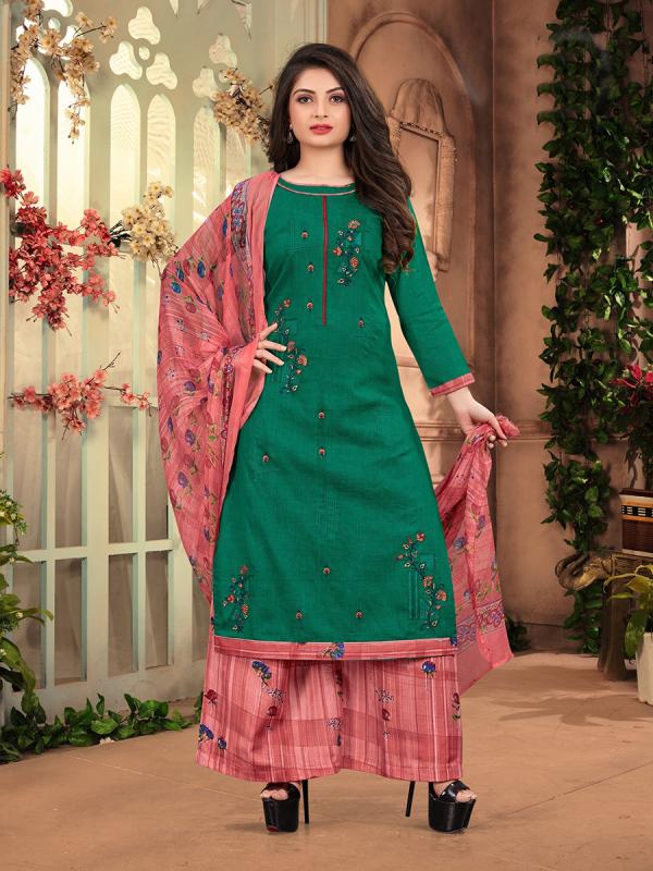 Patiyala Queen 1 Pure Cambric Cotton Unstich Suit Wholeseller